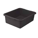 Winco PLW-7K Black Dish Box 21" X 17" X 7", 1-compartment