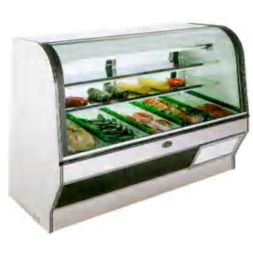 Marc HS-4S/C 50"L Meat/Deli Case, Curved Glass