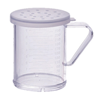 winco PDG-10CL plastic dredge set 10 Oz w/clear L lid