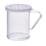 winco PDG-10CXL plastic dredge set 10 Oz w/clear XL lid