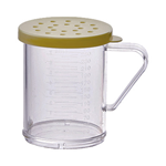 winco PDG-10Y plastic dredge set 10 Oz w/yellow lid