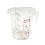 Winco PMCP-200 deluxe polycarbonate measuring cups 2 QT