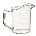 Winco PMU-25 polycarbonate measuring cups 1 cup