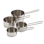Winco MCP-4P stainless steel measuring cup set 4-Pc set