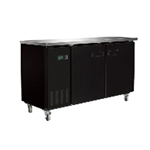 Entree BB-2D-70-SI-HC Back Bar Bottle Cooler, two-section, 69"W