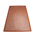 Winco RBM-35R Red Grease Proof Floor Mat, 3' x 5' x 1/2"