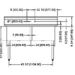 R.S.W 2424-2 Two Compartment Sink