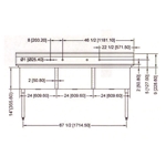 R.S.W 2424-3 Three Compartment Sink