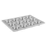 Winco AMF-12 muffin pan 12 cups 14" X 11"