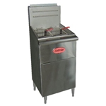 Entree F-3 Fryer, gas, floor model, 40lb fat capacity, 15-1/2"W