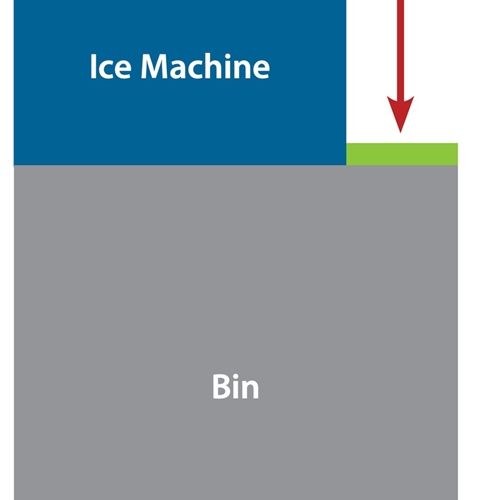 True 228242 Bin Adaptor, 8"W,  required for 22"W Ice Maker to fit on Bin