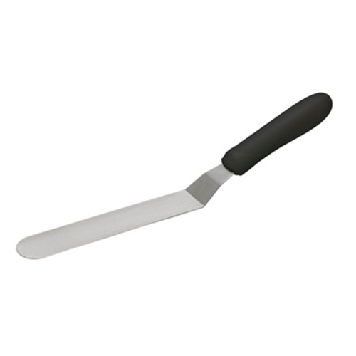 winco TKPO-7 black baker's spatula 6-1/2" X 1-5/16"