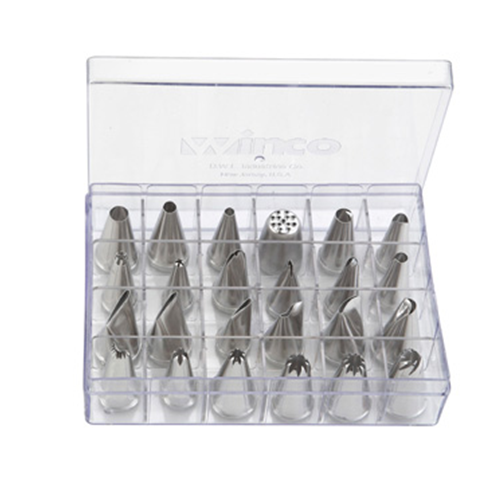 winco CDT-24 cake decorating tip set 24-pc set