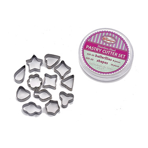 winco CST-32 pastry cutter 12-pc pastry set shapes