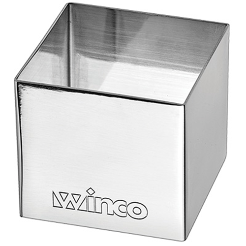 winco SPM-22S square pastry mold 2" L X 2" W X 2" H