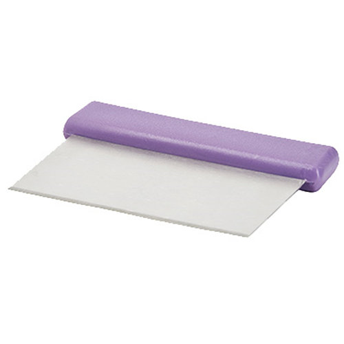 winco DSC-2P purple dough scraper S/S blade 6" X 3"