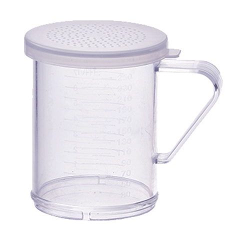 winco PDG-10CS plastic dredge set 10 Oz w/clear S lid