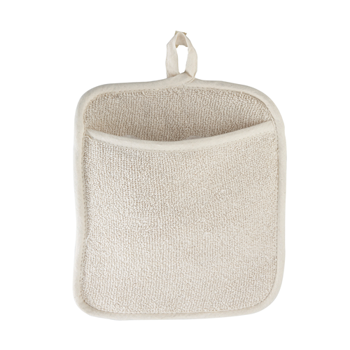 winco PH-9W pot holder white terrycloth w/ pocket