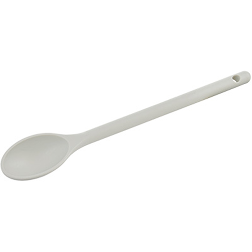 Winco NS-12W high heat nylon spoon 12" off-white 