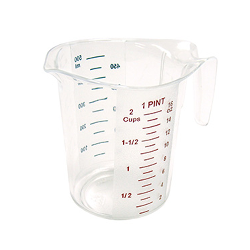 Winco PMCP-50 deluxe polycarbonate measuring cups 1 pint