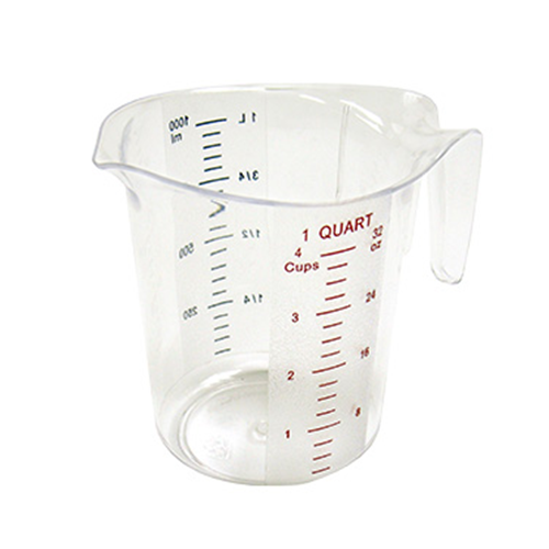 Winco PMCP-100 deluxe polycarbonate measuring cups 1 QT