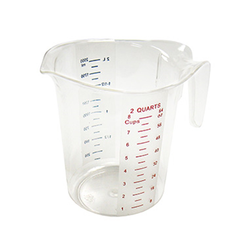Winco PMCP-200 deluxe polycarbonate measuring cups 2 QT