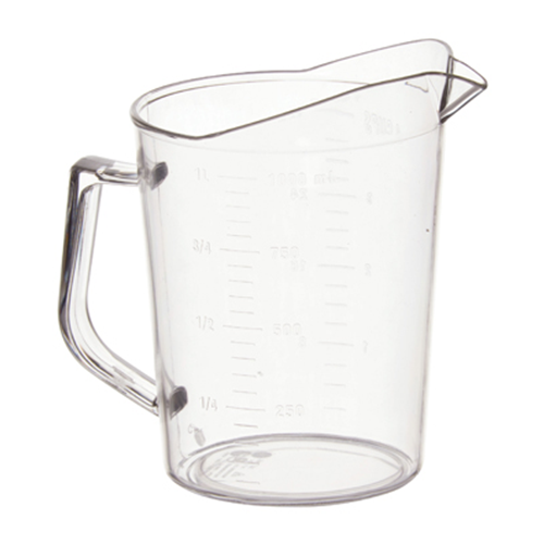 Winco PMU-100 polycarbonate measuring cups 1 QT