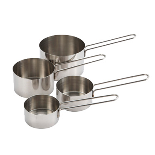 Winco MCP-4P stainless steel measuring cup set 4-Pc set