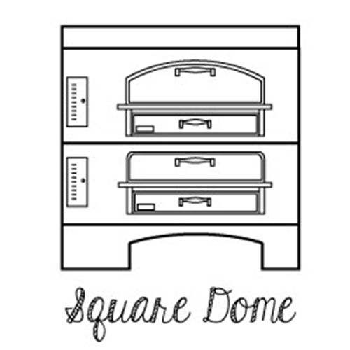 Marsal MB-SQUARE DOME top option for brick deck pizza ovens, 42 & 60 ovens