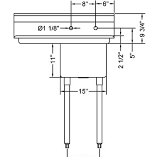 R.S.W. 1515-1-15L One Compartment Sink With Left Side Drain Board