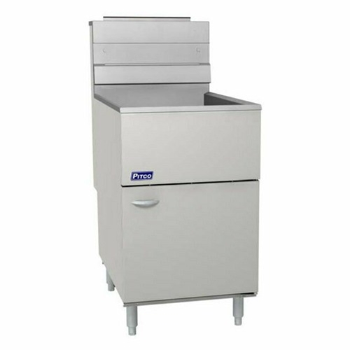 Pitco 65C+S Fryer, gas, floor model, 65-80 lb. fat capacity, 150,000 BTU