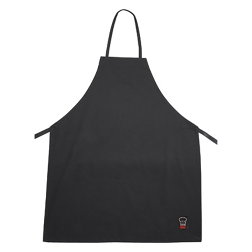 Winco BA-3226BK Black Bib Apron, full-length, 31" x 26", without pocket