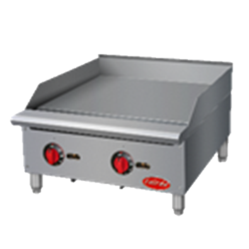 Entree GR24 Griddle, gas, countertop, manual control, 24"W, 3/4" griddle plate