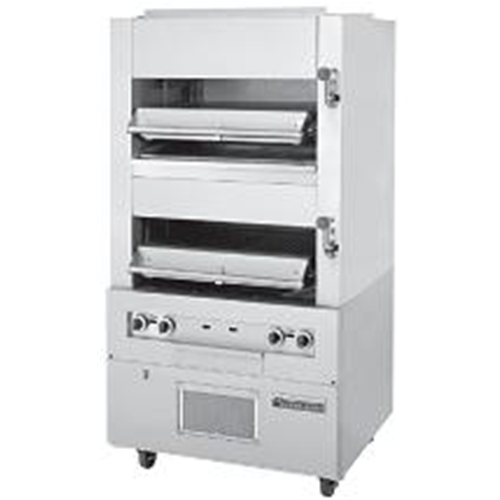 Garland M110XM Master Series Double Broiler, deck-type, gas, 34"w, two infrared decks with enclosed base