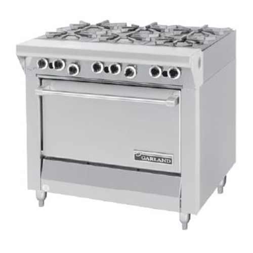 Garland M43R Master Series Heavy Duty Range, gas, 34"w, 6 Starfire burners, standard oven
