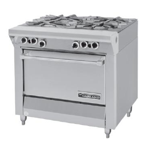 Garland M44R Master Series Heavy Duty Range, gas, 34"w, 4 Starfire burners, standard oven