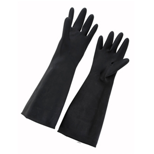 Winco NLG-1018 Latex Gloves, 10"W x 18"L, natural, black