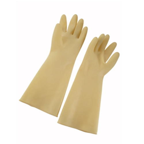 Winco Latex Gloves, 8-1/2"W x 16"L, natural, ivory