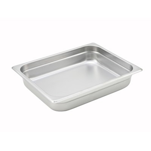 Winco SPJH-202 Half Size Heavy Duty Food Pan 2-1/2" Deep