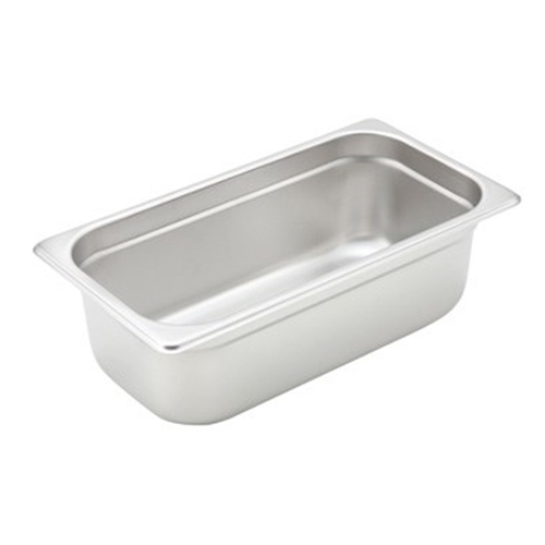 Winco SPJH-304 Third Size Heavy Duty Food Pan 4" Deep