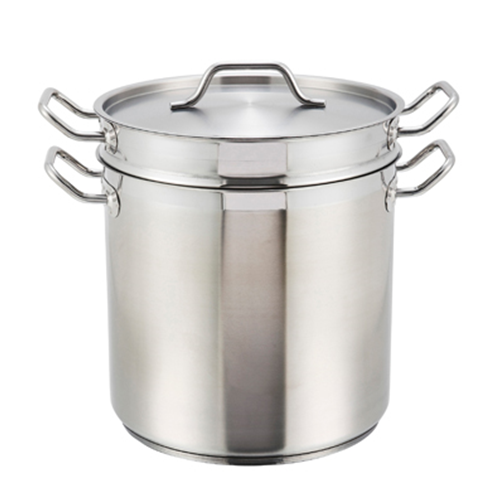 Winco SSDB-16 Stainless Steel Double Boiler, 16 Quart