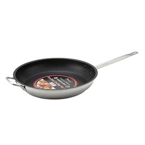 Winco SSFP-12NS Stainless Steel Non-Stick Induction Ready Fry Pan, 12"