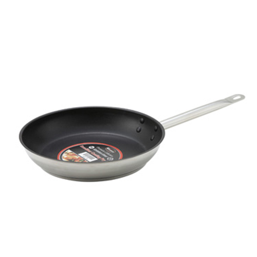 Winco SSFP-8NS Stainless Steel Non-Stick Induction Ready Fry Pan, 8"
