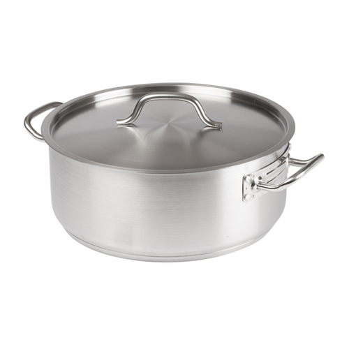 Winco SSLB-15 Stainless Steel Brazier w/ Cover, 15 Quart
