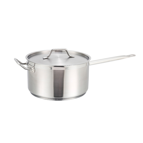 Winco SSSP-10 Stainless Steel Sauce Pan, 10 Quart