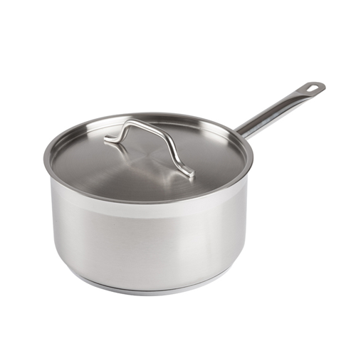 Winco SSSP-6 Stainless Steel Sauce Pan, 6 Quart