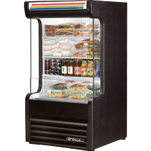 True TAC-14GS-LD Vertical Air Curtain Merchandiser w/ Glass Sides