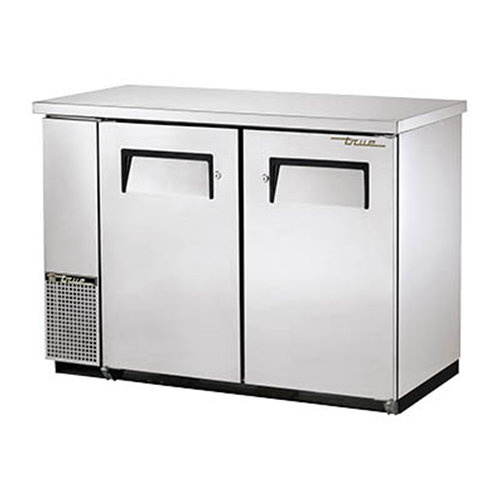 True TBB-24-48-S-HC Shallow Depth Stainless Steel Back Bar Cooler