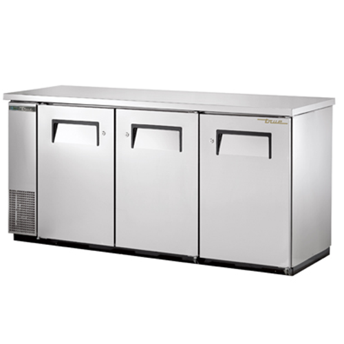 True TBB-24-72-S-HC Shallow Depth Stainless Steel Back Bar Cooler