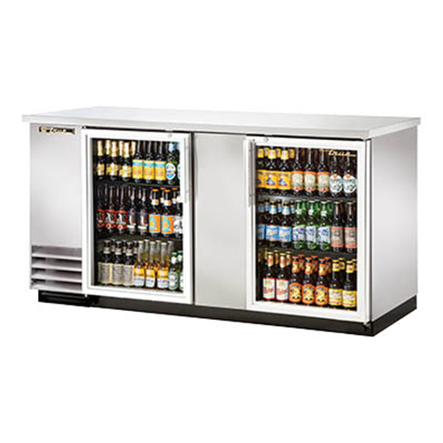 True TBB-3G-S-HC-LD Stainless Steel Back Bar Cooler